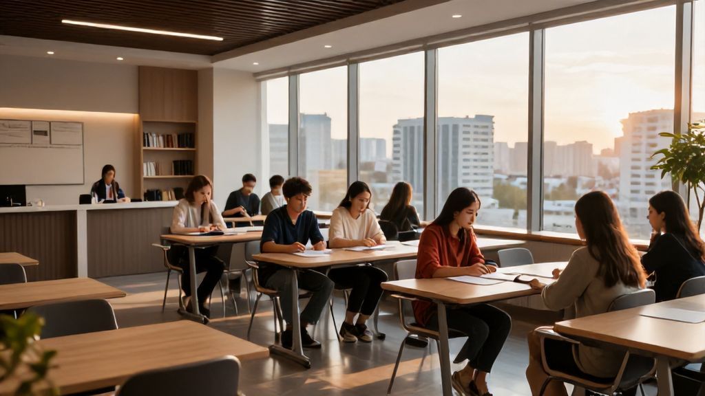 Студенты на языковых курсах qazuhip